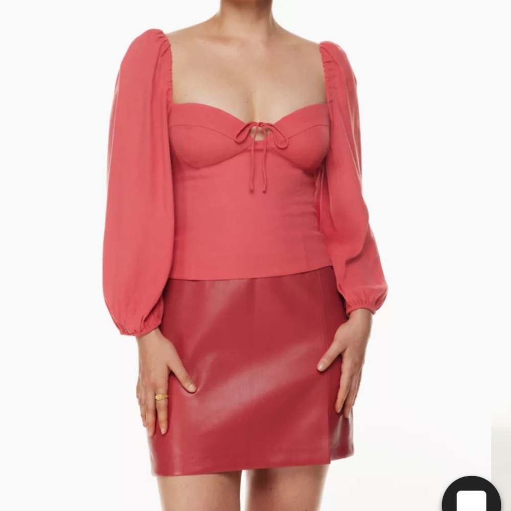Wilfred Novella Blouse in peachy pink size small